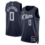 Los Angeles Clippers Trikot Russell Westbrook Nike 2023-24 City Edition Navy Swingman - Herren